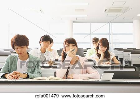 University students in the classroom View Large Photo Image Stock Photo - University students in the classroom. Fotosearch