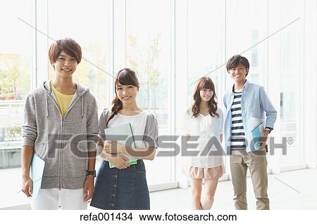 Picture - University students. Fotosearch
