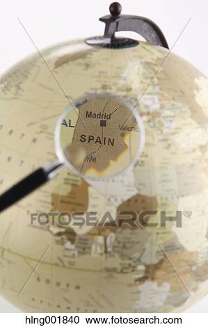 World globe and magnifying glass View Large Photo Image Stock Image - World globe and magnifying glass. Fotosearch
