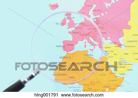 World map and magnifying glass View Large Photo Image Stock Image - World map and magnifying glass. Fotosearch