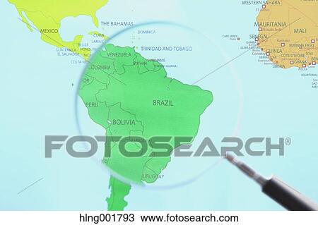 World map and magnifying glass View Large Photo Image Stock Image - World map and magnifying glass. Fotosearch