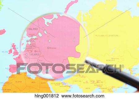 World map and magnifying glass View Large Photo Image Stock Image - World map and magnifying glass. Fotosearch