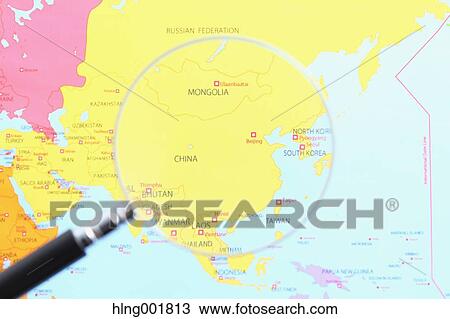 World map and magnifying glass View Large Photo Image Stock Image - World map and magnifying glass. Fotosearch