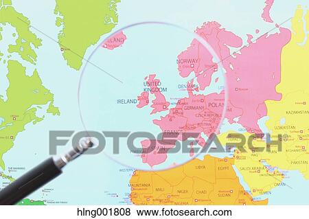 World map and magnifying glass View Large Photo Image Stock Photo - World map and magnifying glass. Fotosearch