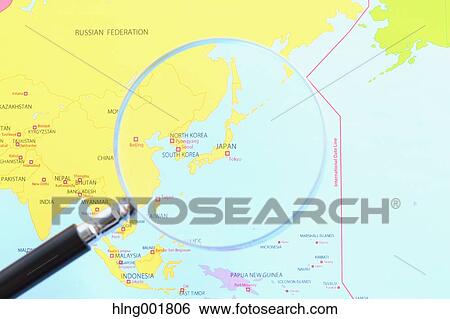 World map and magnifying glass View Large Photo Image Stock Photograph - World map and magnifying glass. Fotosearch