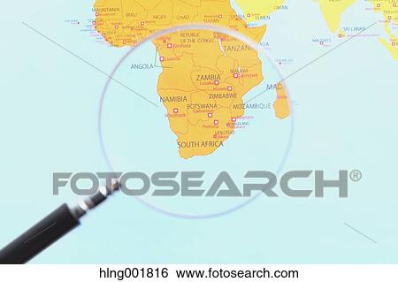 World map and magnifying glass View Large Photo Image Stock Photograph - World map and magnifying glass. Fotosearch