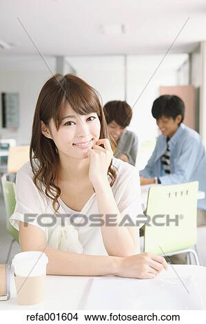 Young attractive Japanese female University student portrait View Large Photo Image Picture - Young attractive Japanese female University student portrait. Fotosearch