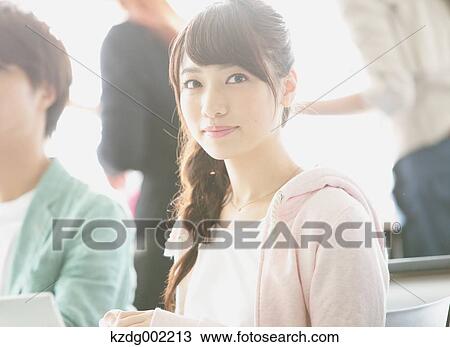 Young attractive Japanese female University student portrait View Large Photo Image Stock Image - Young attractive Japanese female University student portrait. Fotosearch