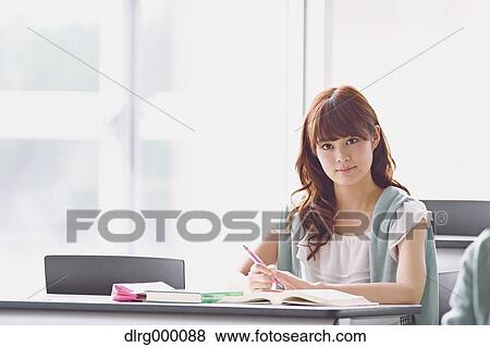 Young attractive Japanese female University student portrait View Large Photo Image Stock Photo - Young attractive Japanese female University student portrait. Fotosearch