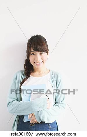 Young attractive Japanese female University student portrait View Large Photo Image Stock Photo - Young attractive Japanese female University student portrait. Fotosearch
