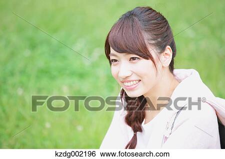 Young attractive Japanese female University student portrait View Large Photo Image Stock Photograph - Young attractive Japanese female University student portrait. Fotosearch