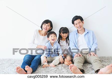 Stock Photo - Young Japanese family. Fotosearch