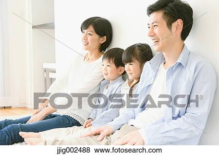 Stock Photo - Young Japanese family. Fotosearch
