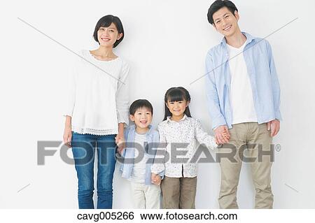 Stock Photograph - Young Japanese family. Fotosearch