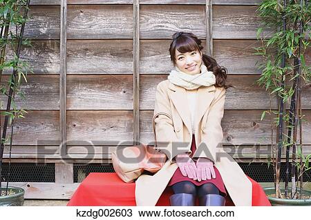 Young Japanese woman enjoying trip in Kawagoe, Japan View Large Photo Image Stock Image - Young Japanese woman enjoying trip in Kawagoe, Japan. Fotosearch