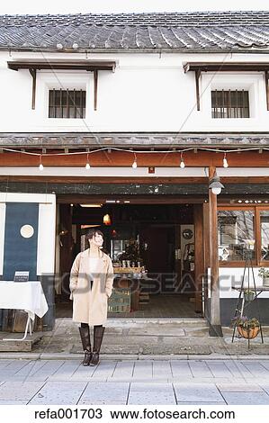 Young Japanese woman enjoying trip in Kawagoe, Japan View Large Photo Image Stock Image - Young Japanese woman enjoying trip in Kawagoe, Japan. Fotosearch