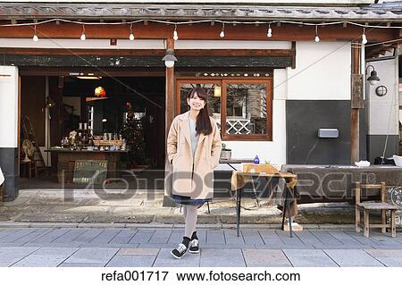 Young Japanese woman enjoying trip in Kawagoe, Japan View Large Photo Image Stock Photo - Young Japanese woman enjoying trip in Kawagoe, Japan. Fotosearch