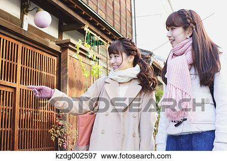 Young Japanese women enjoying trip in Kawagoe, Japan View Large Photo Image Stock Photo - Young Japanese women enjoying trip in Kawagoe, Japan. Fotosearch