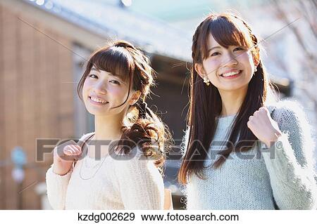 Young Japanese women enjoying trip in Kawagoe, Japan View Large Photo Image Stock Photo - Young Japanese women enjoying trip in Kawagoe, Japan. Fotosearch