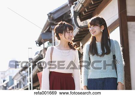 Young Japanese women enjoying trip in Kawagoe, Japan View Large Photo Image Stock Photo - Young Japanese women enjoying trip in Kawagoe, Japan. Fotosearch