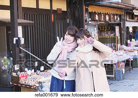 Young Japanese women enjoying trip in Kawagoe, Japan View Large Photo Image Stock Photo - Young Japanese women enjoying trip in Kawagoe, Japan. Fotosearch