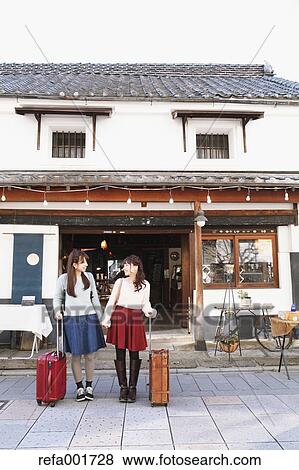 Young Japanese women enjoying trip in Kawagoe, Japan View Large Photo Image Stock Photo - Young Japanese women enjoying trip in Kawagoe, Japan. Fotosearch