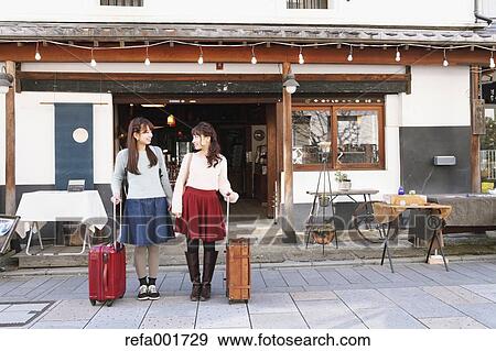 Young Japanese women enjoying trip in Kawagoe, Japan View Large Photo Image Stock Photo - Young Japanese women enjoying trip in Kawagoe, Japan. Fotosearch