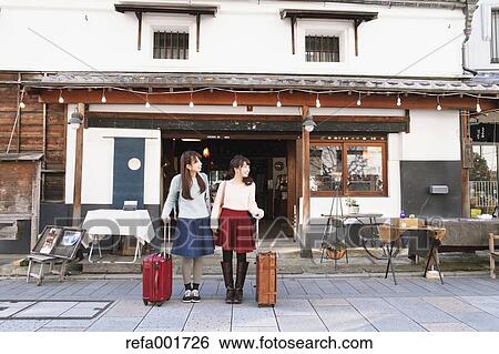 Young Japanese women enjoying trip in Kawagoe, Japan View Large Photo Image Stock Photograph - Young Japanese women enjoying trip in Kawagoe, Japan. Fotosearch