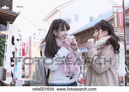 Young Japanese women enjoying trip in Kawagoe, Japan View Large Photo Image Stock Photography - Young Japanese women enjoying trip in Kawagoe, Japan. Fotosearch