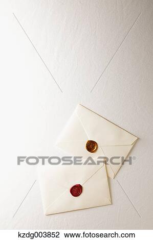 Stock Image - Antique letters. Fotosearch
