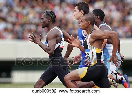Athletes running on running track View Large Photo Image Stock Image - Athletes running on running track. Fotosearch