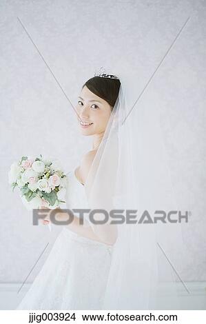 Attractive Japanese bride View Large Photo Image Picture - Attractive Japanese bride. Fotosearch