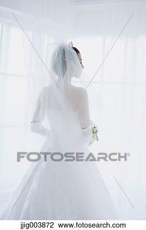 Stock Image - Attractive Japanese bride. Fotosearch