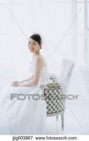 Attractive Japanese bride View Large Photo Image Stock Photo - Attractive Japanese bride. Fotosearch