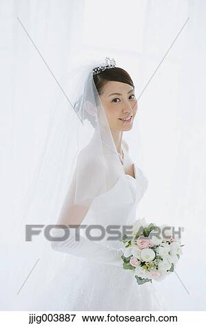 Attractive Japanese bride View Large Photo Image Stock Photo - Attractive Japanese bride. Fotosearch