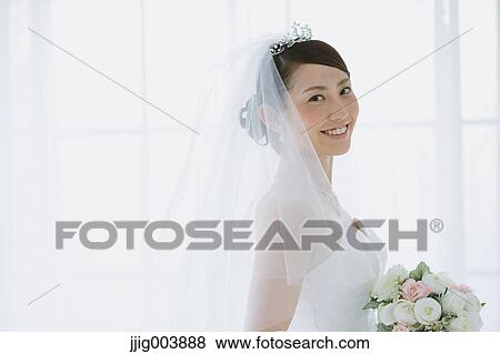 Attractive Japanese bride View Large Photo Image Stock Photo - Attractive Japanese bride. Fotosearch