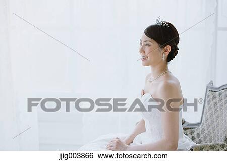 Attractive Japanese bride View Large Photo Image Stock Photograph - Attractive Japanese bride. Fotosearch