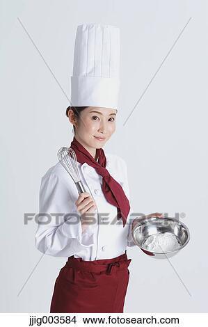 Attractive Japanese chef View Large Photo Image Picture - Attractive Japanese chef. Fotosearch