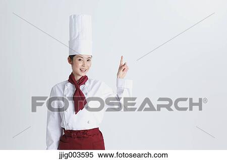 Attractive Japanese chef View Large Photo Image Stock Photography - Attractive Japanese chef. Fotosearch