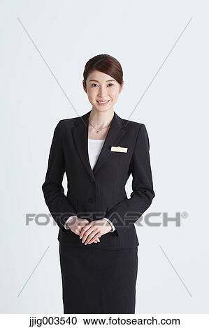 Attractive Japanese concierge View Large Photo Image Stock Image - Attractive Japanese concierge. Fotosearch