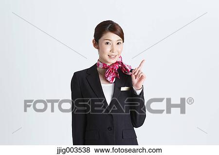 Attractive Japanese concierge View Large Photo Image Stock Photo - Attractive Japanese concierge. Fotosearch