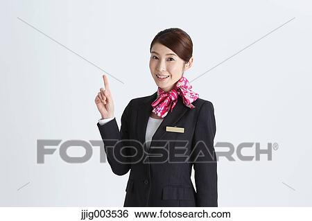 Attractive Japanese concierge View Large Photo Image Stock Photograph - Attractive Japanese concierge. Fotosearch
