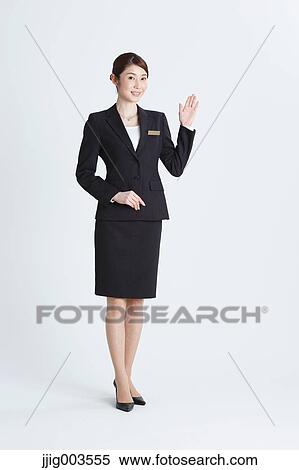 Attractive Japanese concierge View Large Photo Image Stock Photography - Attractive Japanese concierge. Fotosearch