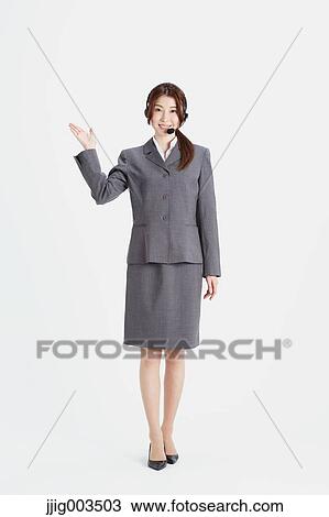 Attractive Japanese office worker View Large Photo Image Stock Image - Attractive Japanese office worker. Fotosearch
