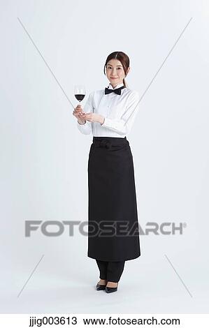 Attractive Japanese sommelier View Large Photo Image Stock Image - Attractive Japanese sommelier. Fotosearch