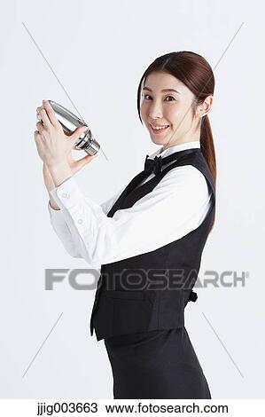 Attractive Japanese sommelier View Large Photo Image Stock Image - Attractive Japanese sommelier. Fotosearch