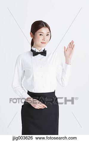 Attractive Japanese sommelier View Large Photo Image Stock Photograph - Attractive Japanese sommelier. Fotosearch