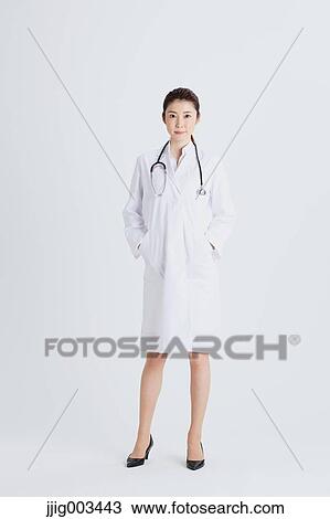 Stock Image - Attractive Japanese woman doctor. Fotosearch
