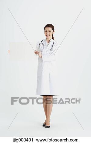 Stock Image - Attractive Japanese woman doctor. Fotosearch