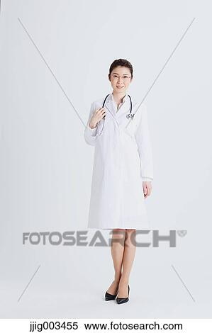 Stock Photography - Attractive Japanese woman doctor. Fotosearch